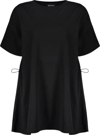 Herno T-shirt con coulisse in vita - Nero