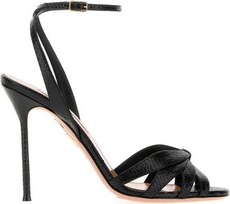Aquazzura Black Ankle-strap Heels