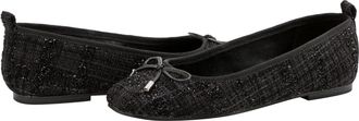 Marc Fisher LTD Ubet Ballet Flat Womens Black Bow Details Slip On HTAT1783
