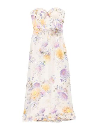 Zimmermann Midi Dress With Flower Print