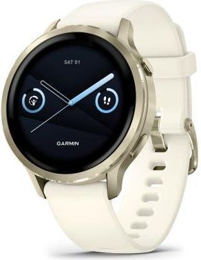 Garmin Venu 4 Smartwatch 41mm in Bone Silicone Band at Nordstrom