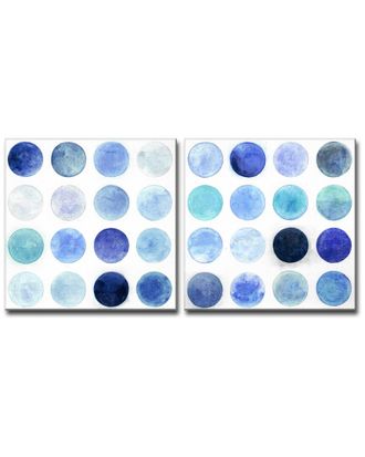 Ready2HangArt Ready2hangart Blue Moons I/Ii Wrapped Canvas Wall Art Set