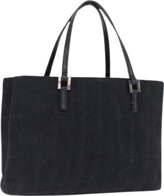 Fendi Pre-owned Canvas Tote Bag - Dames - Vintage Shopper - Zwart - ONE Size - Vintage