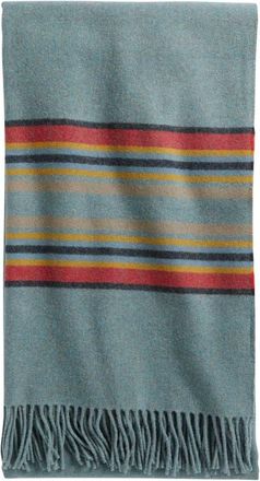 Pendleton 5th Avenue Throw Blanket in Green Heather at Nordstrom