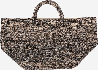 Ibeliv middelgrote vanille Rafia draagtas