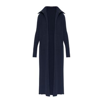 Balenciaga Cardigans, female, Blue, Size: XS Long Cardigan with Pockets