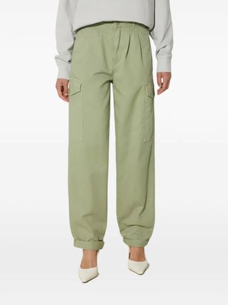 Carhartt Work in Progress pleated cargo trousers - women - Fabric - 27 - Green