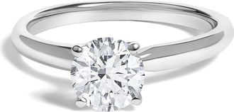 House of Brilliance 14K Gold Round Lab Grown Diamond Solitaire Engagement Ring