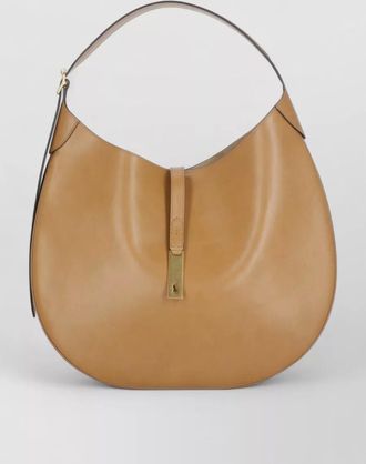 Ralph Lauren leather shoulder bag gold tone hardware