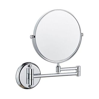 OEM Espejo De Ba&ntilde;o Giratorio De Doble Cara De 6 Pulgadas Para Montaje En Pared, Plegable Y Retr&aacute;ctil, Con Aumento De 5x (plateado)