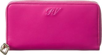 Roger Vivier Leather Zip Around Wallet