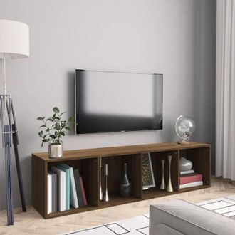 vidaXL Vidaxl - Libreria/Mobile tv Rovere Marrone 143x30x36cm Legno Multistrato