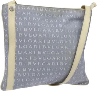 Bulgari Pre-owned Nylon shoulder-bags - Dames - Vintage Schoudertas - Blauw - ONE Size - Nylon - Vintage