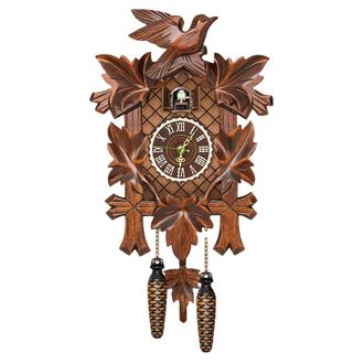 OEM Orologio Da Parete A Pendolo In Legno Con Cuc&ugrave;, Orologio A Cuc&ugrave; Con Modalit&agrave; Notturna, Orologio A Cuc&ugrave; Con Uccellino Funzionante