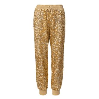 Valentino Garavani Sweatpants, female, Yellow, XL, Stylish Trousers for Modern Fashionistas