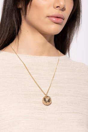 Jimmy Choo London Necklace With Pendant, Womens, Gold