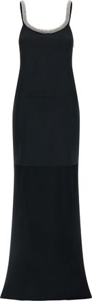 Tom Ford Black Acetate Long Womens Dress