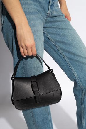 Furla Flow Mini Shoulder Bag, Womens, Black