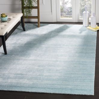 Safavieh Mirage Hand Made Area rug, Sky Solid / Tonal Style Non-Shedding