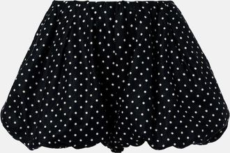 Faithfull The Brand Lucia polka-dot linen shorts