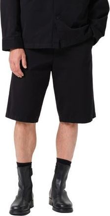 A Gold E Cosmo Long Twill Shorts in Black at Nordstrom Rack, Size 34