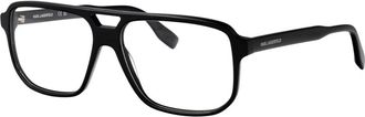 Karl Lagerfeld Kl 6156 Optisch Montuur - Heren - Brillen - Zwart - 58 MM - Accessoires