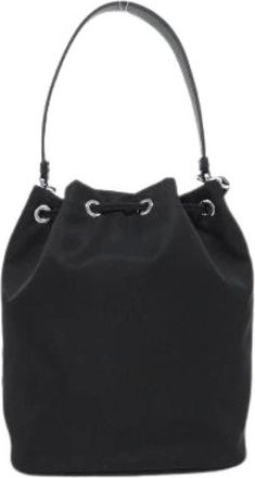 Prada Pre-owned Tessuto Ricamo Shoulder Bag - Pre-owned - Mujer - Negro - ONE SIZE