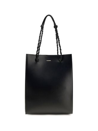 Jil Sander Womens Shoulder Bag Black Calf Leather
