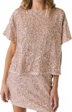Chaser Womens Davis Tee In Bronze Brown