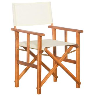 vidaXL Silla De Director Madera Maciza De Acacia Vidaxl