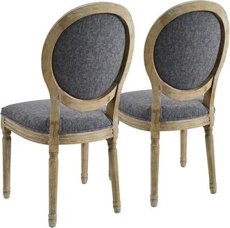 Linon Avalon Oval Back Chair
