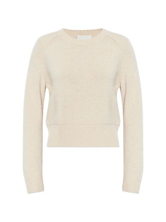 Isabel Marant Neutral Cornelia Cropped Wool Pullover