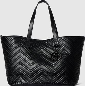 Gucci GG Marmont Large Tote Bag, Black, Leather
