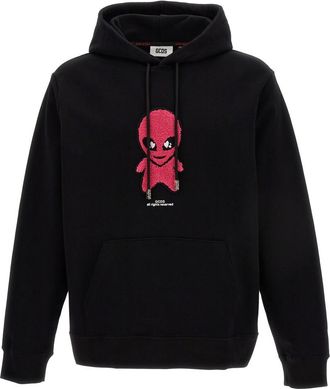 GCDS Black Wirdo Hoodie
