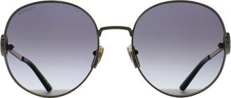 Gucci Round Womens Gold Grey GG2047S Metal - One Size