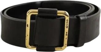 Gucci Pre-owned Leren Riem - Dames - Vintage Accessoires - Zwart - ONE Size - Leer - Vintage