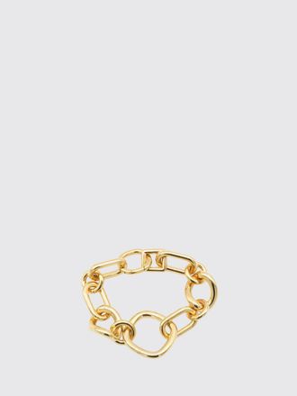 Celine Bracciale a catena Gourmette in ottone con finitura color oro e moschettone