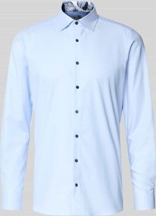 Olymp Level 5 Slim Fit Freizeithemd mit Kentkragen in Bleu, Gr&ouml;&szlig;e 38