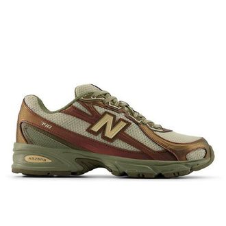 New Balance Unisex 740 in Marrone/Verde/Grigio, Sintetica, Taglia 42.5