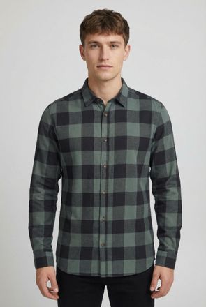 Only & Sons Karohemd ONLY & SONS ONSGUDMUND LS CHECKED SHIRT NOOS, Herren, Gr. M, N-Gr, gr&uuml;n (balsam gr&uuml;n checks:jet schwarz), Web, Obermaterial: 100% Baumwolle, 