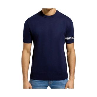 Dirk Bikkembergs T-Shirts, male, Blue, Size: 2XL T-shirt