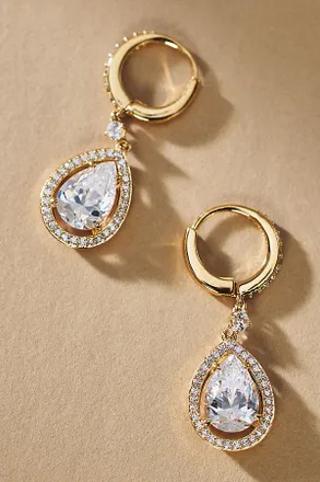 Nadri Radiant Pear Drop Earrings