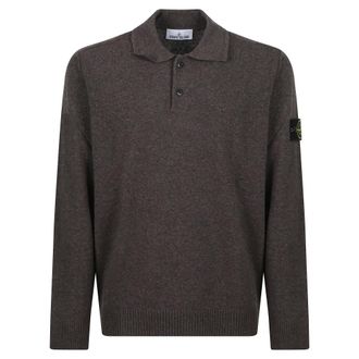 Stone Island Jumpers - male - Stone Island - Round-neck Knitwear - Brown - XL - Knitwear