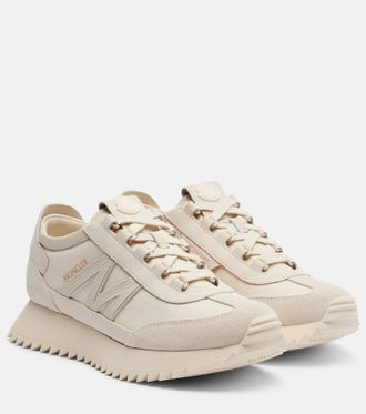 Moncler Pacey2 suede-trimmed sneakers