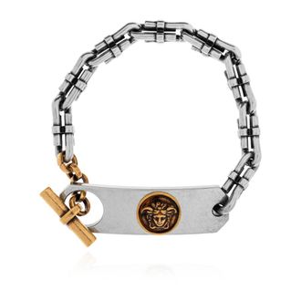 Versace Sigillo Armband - Heren - Armbanden - Grijs - XL - Accessoires