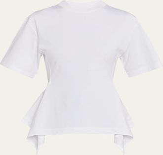 Alaia Panelled Short-Sleeve Top