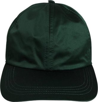 Dolce & Gabbana Katoenen Gabardine Baseballpet - unisex - Petten - Groen - ONE Size - Katoen - Accessoires