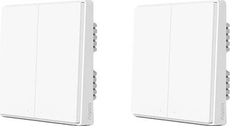 OEM Interruptor De Pared Inteligente, Compatible Con Zigbee, Control Remoto Inal&aacute;mbrico, 2 X D1 Con Neutro De 2k