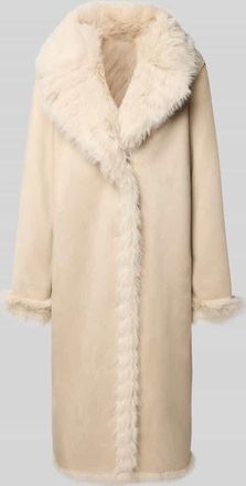 Petite M. Wendemantel mit Kunstfellbesatz in Ecru, Gr&ouml;&szlig;e 36