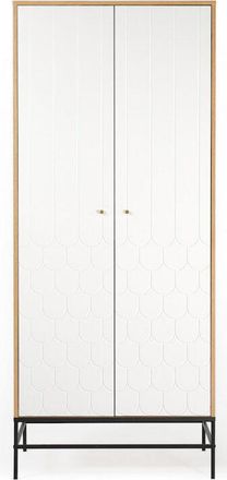 MR.WOOD Garderobenschrank Lia White 190 x 80 cm